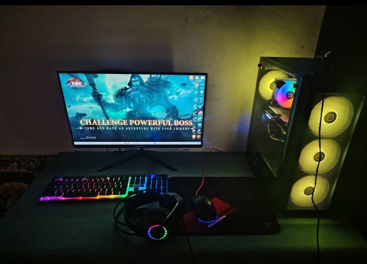 السلام عليكم
💻 مواصفات تجميعة كمبيوتر Gaming:
المعالج: Intel Core i5 الجيل 12
المذربورد: Gigabyte H610M K DDR4
كرت الشاشة: ZOTAC GeForce RTX 4060 ‏8GB
الرام: 16GB DDR4 (2×8GB) 3200MHz
التخزين: SSD سعة 1TB
مزود الطاقة: 600W
التبريد: مبرد غازي
UPS: ‏1500VA
الشاشة: 24 إنج FHD IPS، 165Hz، 1ms، HDR، G-SYNC
ميز كيمنك اضافة كرسي كيمنك  كيبور وماوس ارجيبي نوعية جيدة ويدة العاب
للستفسار خاص  السعر ١١٥٠
عنوان نجف


**إذا كنت صاحب هذا الإعلان وتريد حذفه لأي سبب، رجاءا أرسل رسالة إلى الدعم الفني**