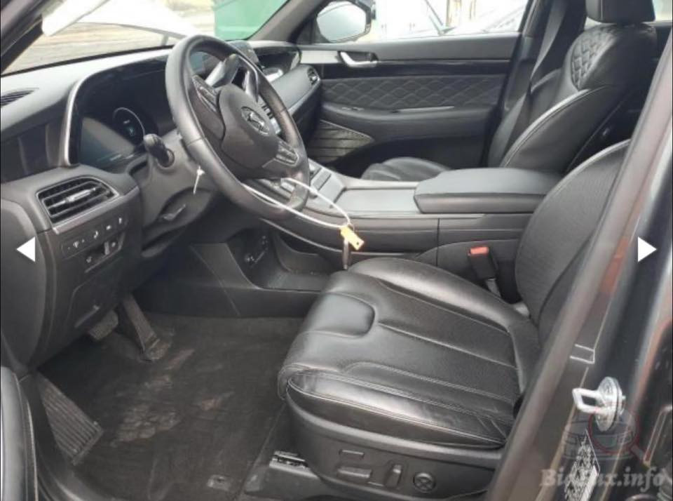 للبيع

#المركبة : هيونداي باليسيد فئة كالكرافي (أعلى فئة)  
#الضرر :  جاملغ مع طرف البنيد والباب+بارد مقدار أربع أصابع بالجاملغ الخلفي واصبع بالجاملغ الأمامي 
#الرقم : اربيل ( تحويل او وكالة )
#الموديل : 2021

#المواصفات :

▪️المحرك : 3.8L (ستة سلندر)
▪️العداد : 63 الف كيلو حقيقي
▪️حجم الويل : ويل كب كالكرافي حجم 20 اصلي مع طقم تايرات بحالة ممتازة
▪️غرفة السيارة : كشنات السيارة جلد اسود اصل مع سقف شامو
▪️لايتات زينون ثلاث عدسات عالي وناصي مع حاجب LED عالي الإنارة 
▪️بصمات عدد 2 للأبواب مع بصمة جنطة وبصمة تشغيل وتشغيل عن بعد
▪️فتحات سقف عدد 2
▪️مصابيح ترحيب في مقابض الأبواب 
▪️نظام ال 5 كامرات
▪️رادار امامي
▪️حساسات ورادارات الاجتياز الجانبية (نقاط عمياء)
▪️حساسات امامية اصل
▪️حساسات خلفية اصل
▪️شاشة الدشبول حجم كبير للتحكم بايعازات السيارة
▪️تحكم فول كهرباء لكرسي السائق والراكب
▪️كشن ذاكرة (خزن ميموري)
▪️تدفئة وتبريد لكشنات المقدمة مع تدفئة ستيرن
▪️تدفئة فقط للكشنات الخلفية
▪️ اشاير بالمرايا الجانبية
▪️ثلاث قطع تبريد
▪️سايد بريك دكمة
▪️سستم صوت Harmon / Kardon
▪️دمام بالجنطة 
▪️تحكم فول كهرباء للكشنات الخلفية
▪️بردات خلفية اصل
▪️تحكم ستيرن جهتين بلوتوث وحاكية وكروس سرعة وتحكم صوت 
▪️السيارة فئة الكالكرافي فول مواصفات.

السعر المطلوب: 260 ورقة مع المجال
 
الاتصال على : ***********
