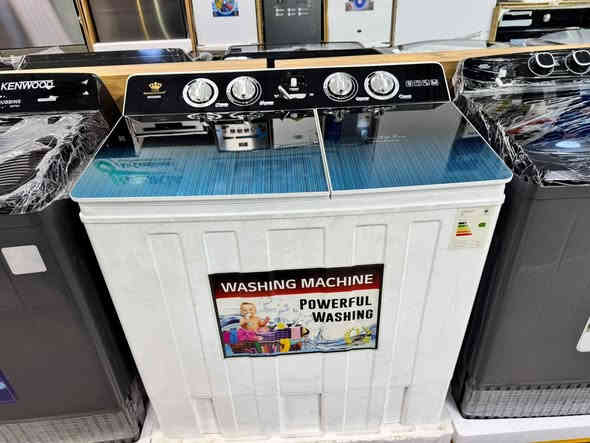 مرحبا متابعينا الكرام
توفرت غسالة رويال رحماني موديل 39500 حوضين

مميزات
-استهلاك أقل للطاقه
-توفير في إستهلاك للماء 
-أداء قوي قادر على إزاله البقع
-سرعة في الأداء: يمكن غسل الملابس وشطفها في نفس الوقت
وبسعر225
     توصيل مجاني داخل الصويره ***********☎️
