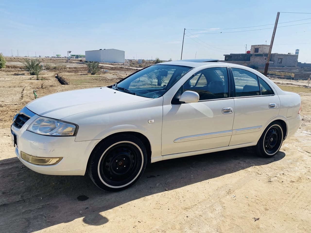 نيسان صني مديل 2007 رقم بغداد  تحويل بيه اماكن صبغ  فول مواصفات فتحه شاشه كامره مرايات شفط تبريد تدفئه مكينه 1800 كير عادي *********** مكانه الناصرية سعره 75
