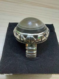 خاتم مبارك عقيق جزع يماني طبيعي مشروط وصياغة ثقيلة  🔷️عمر الخاتم وصياغ...