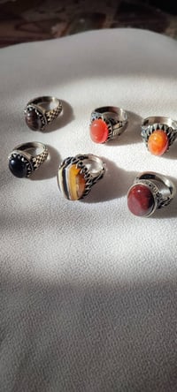 خواتم فضة • عيار 925 • احجار كريمة