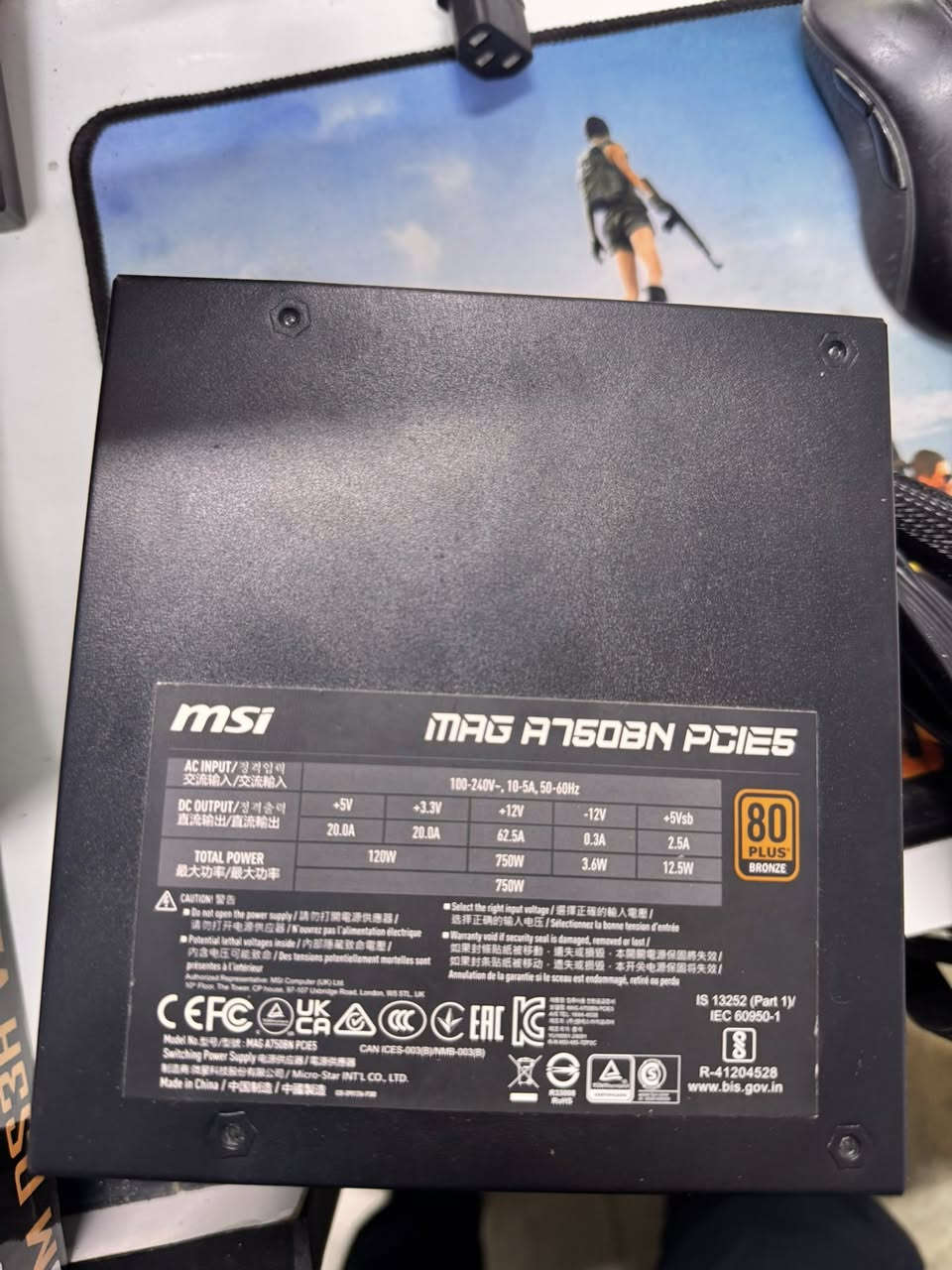 تحية طيبة شبابنا 
باور سبلاي 750W+80plus gold full modler السعر ٧٥ الف 
باور سبلاي MSI MAG 750W+80Plus السعر ٧٠ الف 
متوفر توصيل لكافة المحافظات


**إذا كنت صاحب هذا الإعلان وتريد حذفه لأي سبب، رجاءا أرسل رسالة إلى الدعم الفني**