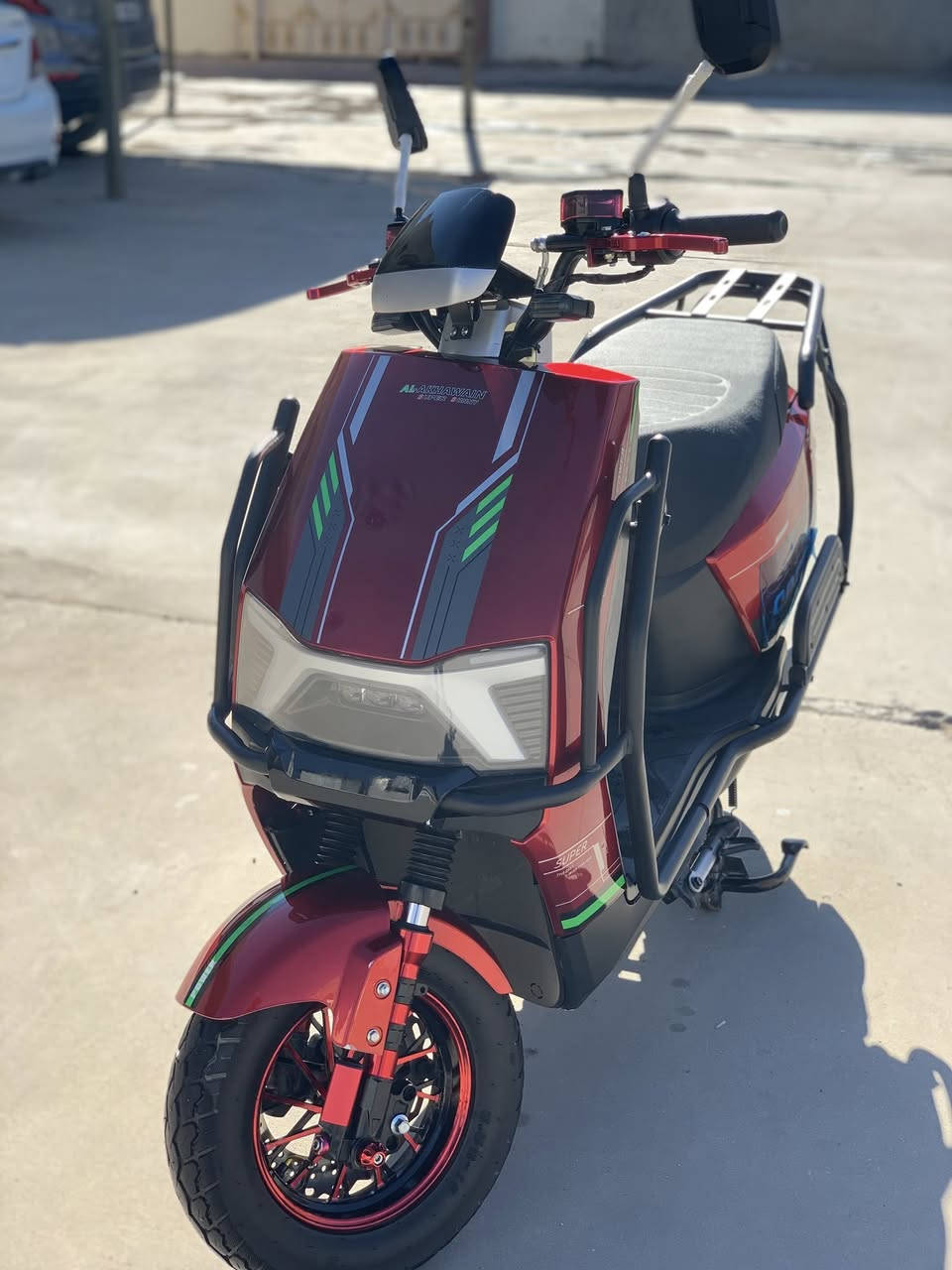 السلام عليكم
ماطور شحن للبيع
موديل 2025
ماطور جديد لوك شخط مابي 
مستخدم 3 أشهر
6 بطاريات اكبار 
استخدام قليل حيل…   (من البيت للدوام)
فول نظافة 

السعر : 750وبي مجال للشراي 

العنوان: الرمادي حي البكر قرب النادي الملكي 

للاستفسار اتصل وتدلل⬅️  ***********
