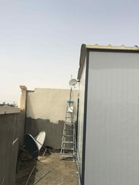 تم بفضل الله انشاء هذا الكرفان من سندويج بنل بسعر المتر ٢٢ الف اتصال 0...