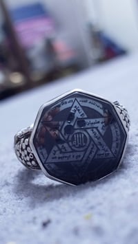 نجمة داوود • فضة ثقيلة • نقش يدوي