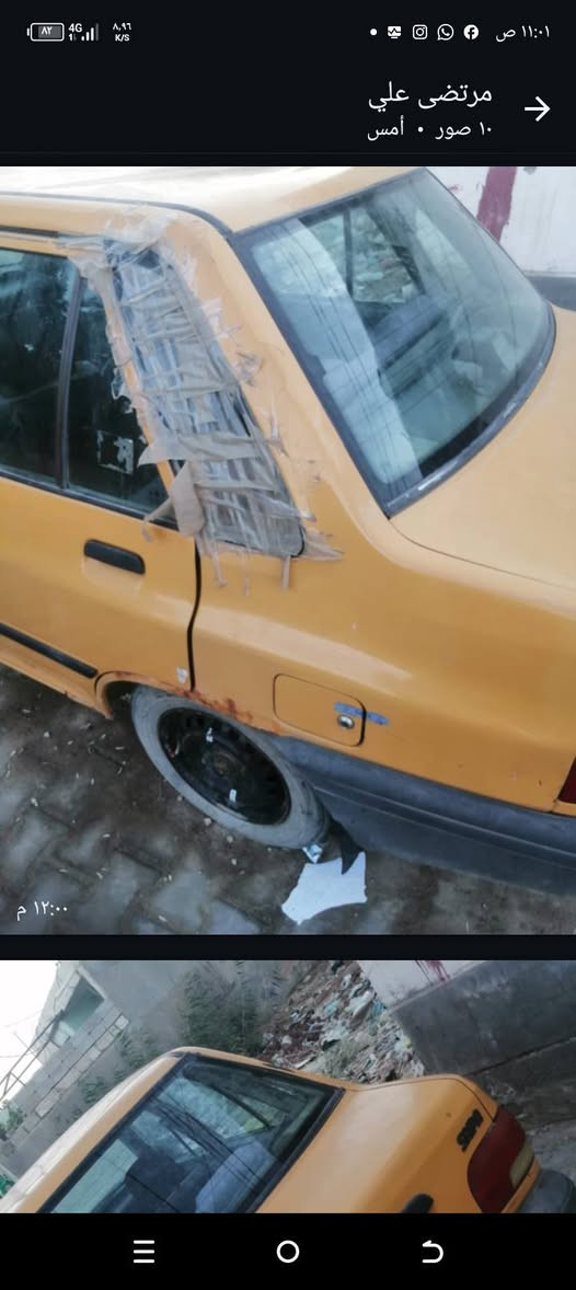 سلام عليكم اخوان سايبا للبيع تصقيط رقم بغداد بدون مكينه كير الايتات بور موجودات شواصي مكفولات حدادية 70 بالمئه بدي بلاد فقط جاملغ الكدام يريد تصفا وبية اخياسات بالدوس سعره 4اوراق موديل 11قرب عمارات زيتون ***********ديوانية
