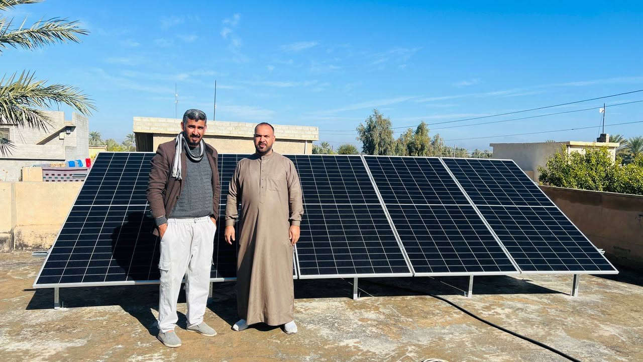 تم بحمد الله تنصيب منظومة طاقة شمسية من كوادرنا في محافظة صلاح الدين للأخ والصديق ع قلبي الاستاذ بارق العبد التميمي من مكتب البحساني بإدارة بهاء الحساني ***********
يوجد نقد
ويوجد أقساط ع ماستر كارد الرافدين
