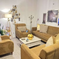 صوفا ٧ مقاعد • نظيف • قماش وتربروف