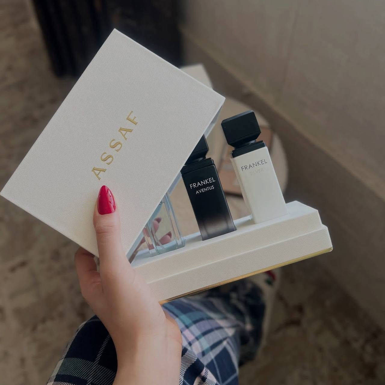 ✨ أجمل مجموعة من عطور عساف فرانكل بحجم 25 مل، اللي بتكون رفيقك المثالي وين ما تروح.
كل عبوة مصممة بعناية لتقدم لك تجربة عطرية فريدة، وكأنك تفتح صندوق من الأحلام والذكريات الرائعة. 🤍
تشمل المجموعة:
فرانكل ايمجنيشن
فرانكل سيلفر
فرانكل افنتوس
حله حي العسكري قرب مدرسة ابن إدريس مقابل المجمع الطبي بالعماره الطابق الثاني للاستفسار ***********
