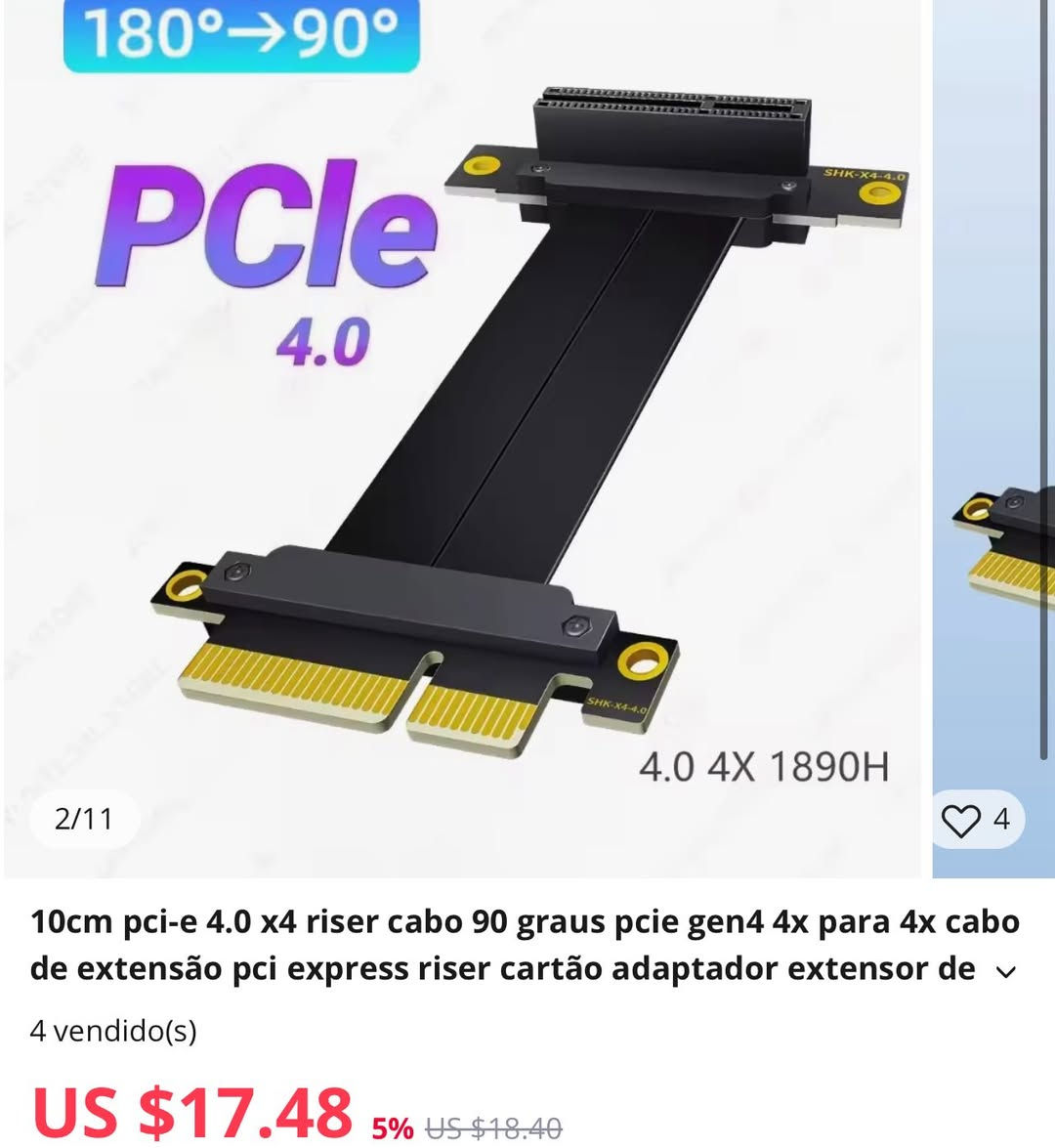 كيبل ريزر 10cm 
Pcle 4.0 
جديد غير مستخدم تفاصيل داخل الصور 
15 الف


**إذا كنت صاحب هذا الإعلان وتريد حذفه لأي سبب، رجاءا أرسل رسالة إلى الدعم الفني**