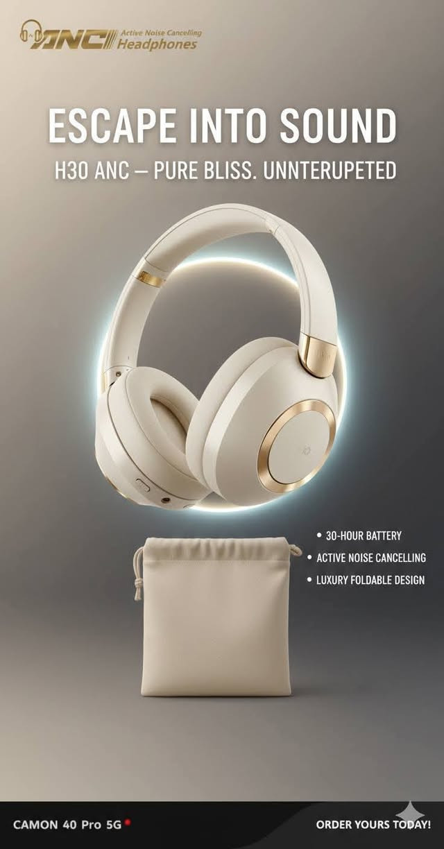 🎧 للبيع: سماعة H30 ANC اللاسلكية - أداء جبار وشياكة! 🌟
​إذا كنت تبحث عن سماعة تجمع بين عزل الصوت القوي والبطارية التي تدوم طويلاً، فهذا العرض لك!
​المواصفات الفنية:
​🔋 بطارية عملاقة: تعمل حتى 50 ساعة متواصلة من الاستماع.
​🔇 عزل ضوضاء نشط (ANC): استمتع بهدوء تام وفصل عن أي إزعاج خارجي.
​⚡ شحن حديث: تدعم الشحن السريع عبر منفذ USB-C المتطور.
​🎙️ مكالمات واضحة: تدعم خاصية Hands-free Calling لإجراء مكالماتك بوضوح.
​🔄 تصميم ذكي: قابلة للطي لسهولة التنقل مع طوق رأس متين ومريح جداً.
​✨ الحالة: نظيفة جداً (كما في الصور) ومعها كافة الملحقات: الكرتونة، جراب القماش، الكابل، والكتالوج.


**إذا كنت صاحب هذا الإعلان وتريد حذفه لأي سبب، رجاءا أرسل رسالة إلى الدعم الفني**