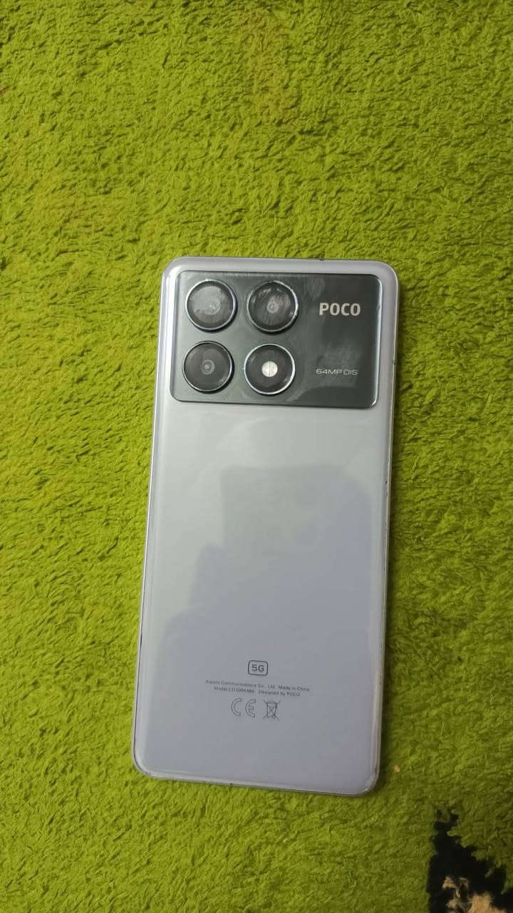 POCO X6 Pro 5G للبيع  ذاكره   512 /  معالج 8300 /  رام 12+12 /بطارية 5000 /. بوبجي 120 فريم سعر 270      /
***********
