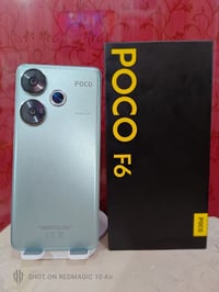 بوكو اف 6   POCO F6    ذاكره 512 16g داخليه   معالج سناب دراكون   شاشه...
