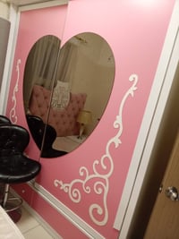 غرفة نوم بناتية خشب ثقيل  كنتور سلايد مشتريها من العالمية  5 قطع سعر 4...