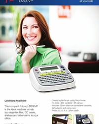 طابعة P-touch D200 • طابعة ليبل • كربلاء