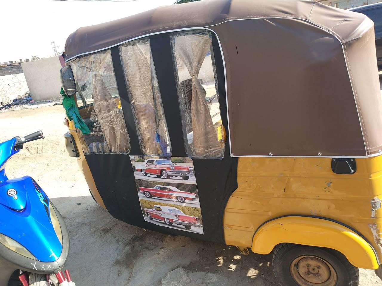 تكتك 20 للبيع رقم وسنويه رقم بغداد مصبوغه عام تخم تاير محرك لاصرف ولا تبخير السعر 6000 وبيها مجال بسيط 
***********
