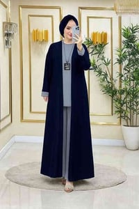 بشت قماش فتل • كيمونو بنطلون تركي • مقاسات ٤٤-٥٤