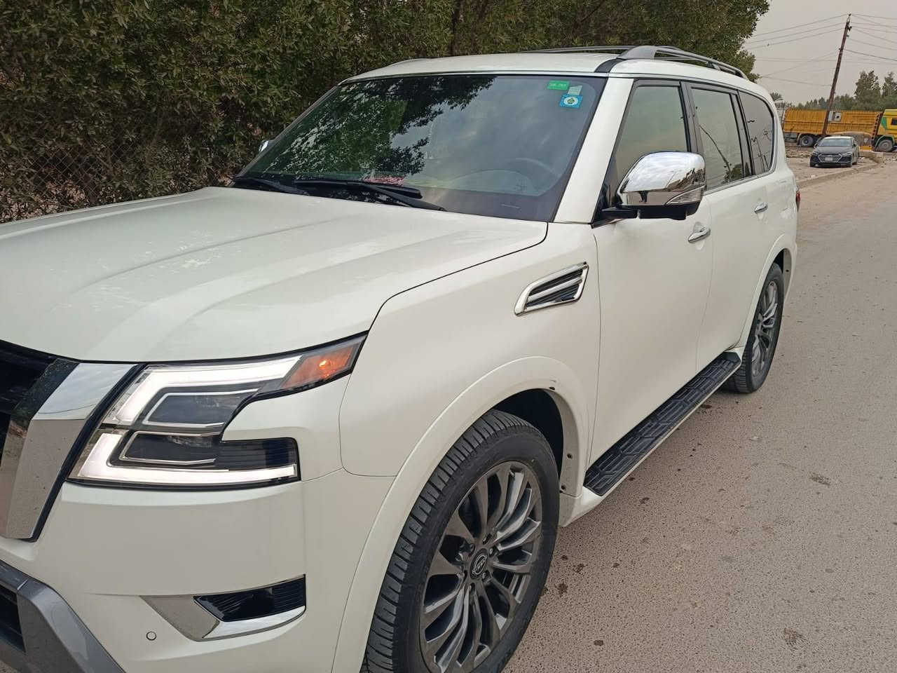 السلام عليكم 
Nissan Armada platinum
نيسان ارمادا وارد امريكي دخول جديد
موديل 2023 فئة (بلاتينيوم)
اللون ابيض داخل قهوائي
السيارة فول 1/1 اعلى مواصفات
عداد المسافة(16000 mil)
السيارة من المزاد تعمل وتسير (Run and Driv) 
السيارة مكفوله كفالة عامة من التصليح وتبديل اي قطعة
ضرر السيارة مياه امطار لحد الدوسة
السعر (38.000$) مرقمة كاملة
للاستفسار الاتصال على الرقم 
*********** بغداد, العراق

