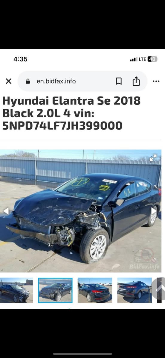 السلام عليكم النترا موديل 2018
وارد امريكي السيارة حادثها قطعتين صور حادثها بالمنشور
ماشيه112
سعرها 107$
العنوان بغداد 
للاستفسار ‭0773 914 2535‬
