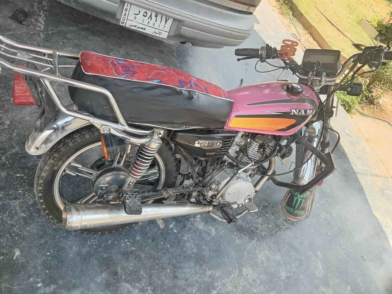 سلام عليكم  للبيع او مراوس دراجه موديل23 5كير محرك خير من الله لا تبخير ولا نضوح شلعا و معدل مكان كرمه  سعر570بي مجال رقم *********** متواجد فيس واتساب
