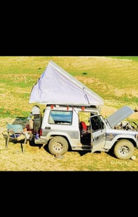 خيمة تفصال حديد متحركة تنشد وقت السفر وزن ثقيل قياس 240/120 الأرضية خش...