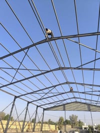 حدادة أبو الجود  لعمل الجملونات   تقدم لكم البناء بطريقه الهياكل الحدي...