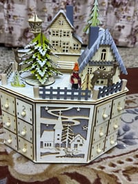 قرية شتوية • ديكور شتوي • زينة