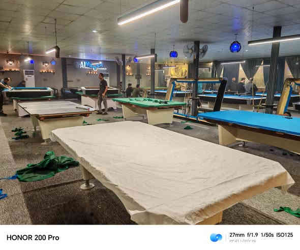 تم اليوم.بحمد الله   في محافضه الحله   قاعه وكوفي المرسئ في شارع كورنيش الحله صيانه 14 ميز وسنوكر باجود المواد ولضمان العمل   لاستفسار ***********  ويوجد جميع طاولات المستخدم وجديد وجميع مستلزمات البليارد 🤍
