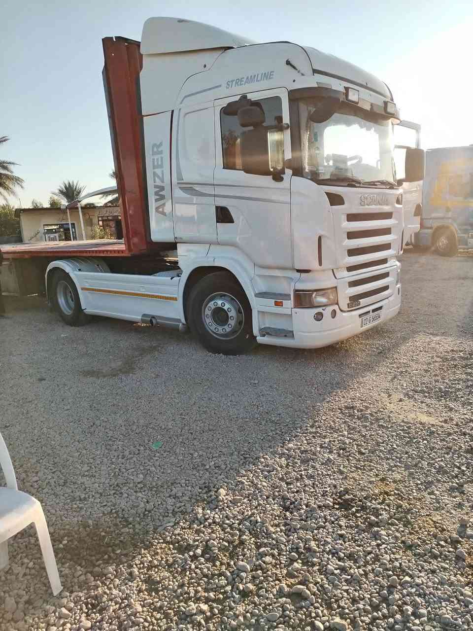 سكانيه للبيع ***********
*********** رأس وعربانه موديل 2007 عربانه دزك
مكفوله شاصي قماره محرك تخم تاير كير ٣ب٣ رتايدر
سنويه ل ٢٨ تحويل محرك نجكسن حجم 24 لحله جبله
