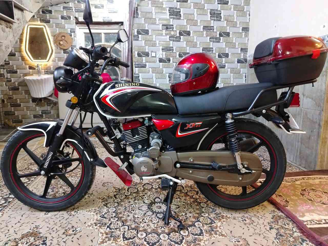 دراجه شاينك أوراق اصولي طالعه من معرض صارله شهر بعده دراجة زيرو بجيس سعره 1350 مكفوله كفاله عامه شلع ***********
