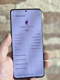 S20+ ذاكره 128 جهاز كلش نظيف لا مفتوح ولا بي طبع ..موصفاته معروفه يرهم...