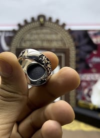 عقيق يماني اسود  صياغة عرفان Vip  خط الاستاذ الحي  مخطوط امام الحجر  ق...