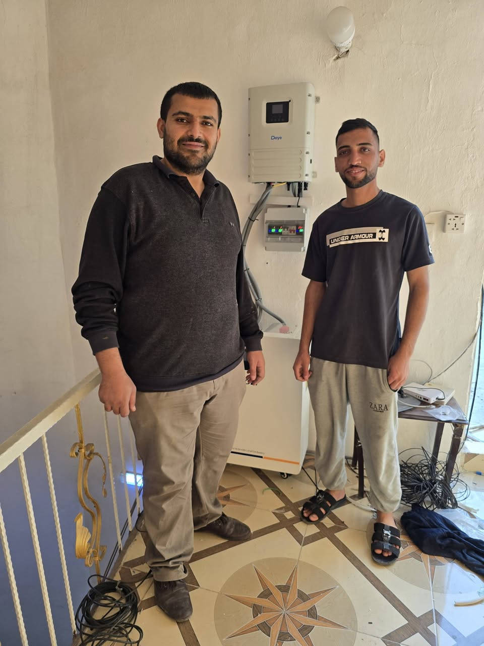 تنصيب منظومه 20امبير نهاري 16امبير ليلي

تتكون المنظومة من
ألواح لونجي 615w عدد10
 
18بازبار
دبل كلاص 
ضمان 15سنه

🔋بطاريه ليثيوم فوسفات الحديد

عدد1
 
51.20V
325A
16.0KW
نظام safety حمايه علي جداً
قاطع DC
Wi-Fi 
شاشه 
9000دورة شحن 
ضمان 5سنوات

انفيرتر DEYE 6KW
هايبر 
شاشه لمس 
تحكم +برمجه ذاتيه
3mppt
ضمان 5سنوات

📞***********
📞
