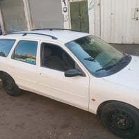 فورد مونديو ستيشن سياره موديل 93 لون ابيض رقم مسطره باسمي كابون بنزين ...