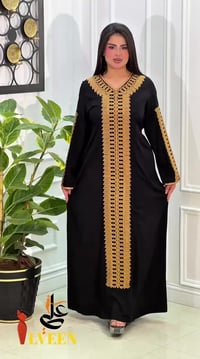 دشداشة كشمير • تطريز ستراس • طلب درزن