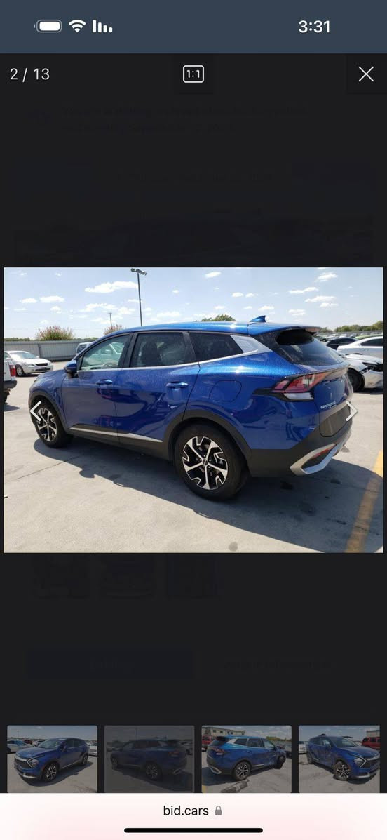 السلام عليكم 
سبورتج للبيع وبسعر مناسب 
موديل 2023
ضرر كما موضح في الصورة
للاستفسار الاتصال ع الرقم /***********
او التواصل ع الواتساب
