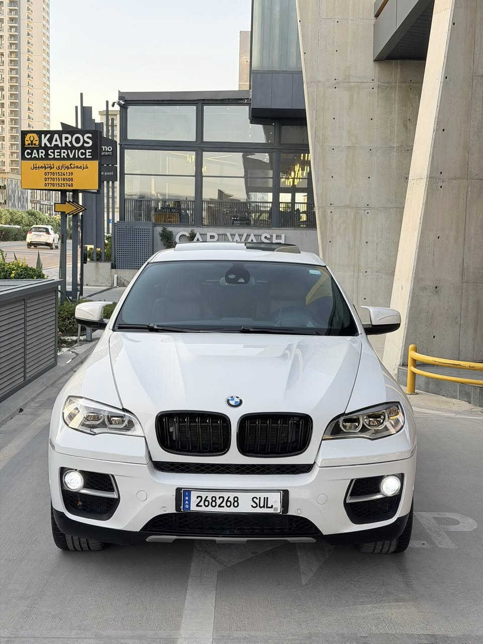 BMW 2014 X6 M
شركة عروش كلين تايتل 
محرك v8  اكس درايڤ توين توربو
ماشيه 
198000 Km
رقم  سليمانيه  شرط تحويل 
السيارا مكفوله كفاله عامه 
بيها  شبر بل بونيت   صبغ  
بدون  دواخل  بدون ارباك  
محرك  مامفتوح  شرط فحص  
گير  و كارابيات  شرط  فحص

السعر188  بيها مجال  بسيط 

***********
موصفات//
فول فول
داخل احمر 
كشنات جلد
كشنات هيتر
فول تحكمات ستيرن
كامرا
شفتات
حساسات امامي
حساسات خلفي
اوتو ستوب
بصمه
هندبريك بصمه
صندوق بصمه
تبريد قطعتين
دادشو
رادار امامي
رادار جانبي 
سلايت
بعد بيها هوايه موصفات 
و السيارا فول فول و ما بيها مصرف الف دينار
اخوان  سياره  جديد كلش  شرط  كله بلادى   شرط فحص
 مكان
جمجمال  ***********
