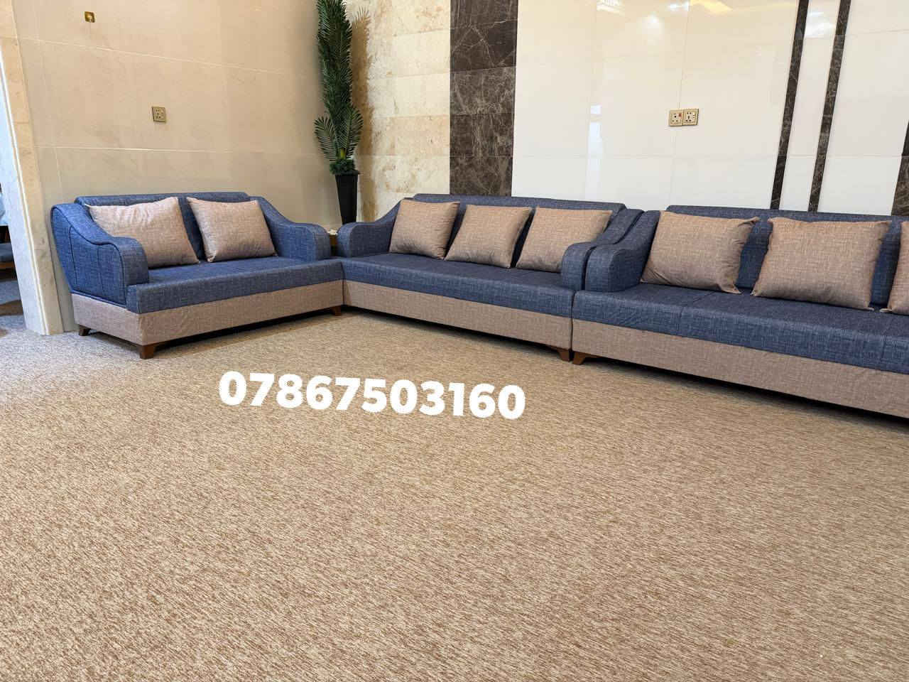 معمل البيت ألذهبي 
💙 قنفات مودرن … فخامة تحچي بذوقك! 💙
عنوانه السماوة 👍
خلي صالتك تحچي أناقة ✨
تفصيل دقيق بخامات عالية الجودة 👌

يوجد لدينا عمل التخم🛋️ والدواوين والجلسات العربيه الخشب 
وايضن نشتغل المستعمل انجدده  🛋️ وانشتغل جرابي ورفوف انتيكه وكافه انواع النجاره
🔹 الخشب: روسي جام مناصف — متين ومضمون ✅
🔹 البلوك: أصلي سماكة 18 ملم — قوة وثبات لسنين 💪
🔹 الأسفنج: مميز درجة أولى 8سم — راحة ما تتكرر 💤
🔹 القماش: ناعم الملمس، خامة فاخرة تختارها بنفسك 🎨

كل قطعة تتفصّل على ذوقك لتكملك بيتك بأناقة ما تنمل منها 💫

💎 تفصيلك يحچي ذوقك… وقعدتك تحچي فخامة 💎
📍السماوة منطقة 36 شارع الصداقه مجاور افران ألسراي 
📞 ***********
🚚 توصيل داخل المحافظة
