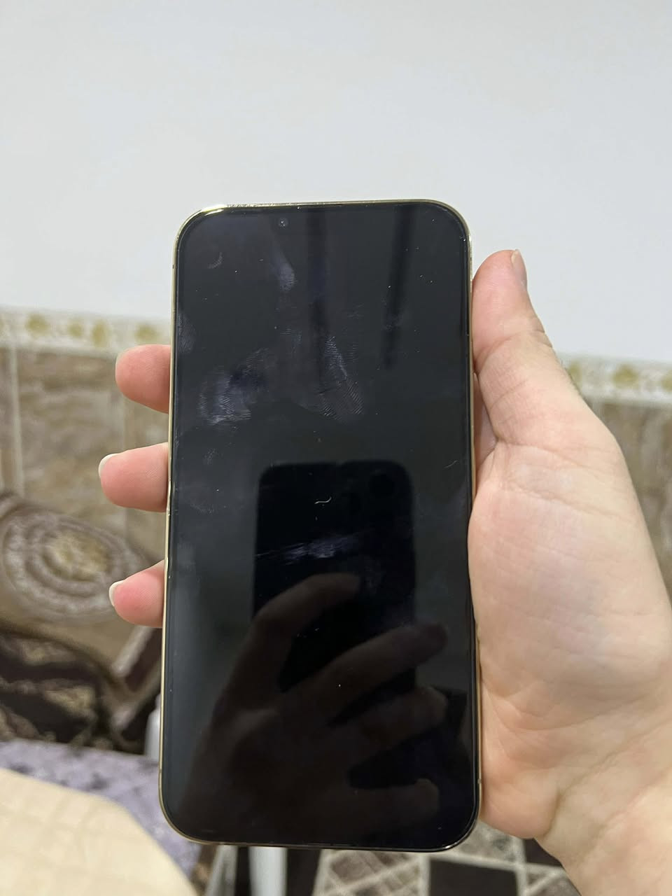 کوردە#
سلام علیکم ئەم موبایلە بو فرشتنە ١٣ە پرو ماکسە باتری ٨٠ یە کیشەی نیە شتیکی زور پاکە هەر کەس حەزی لی بو  ژ.م ***********
عربی#
سلام علیکم هاي الهاتف للبیع ١٣ برو ماکس بطاریە ٨٠ ما بی موشکیلە نظیف  و ٢٥٦ جیجابایت
