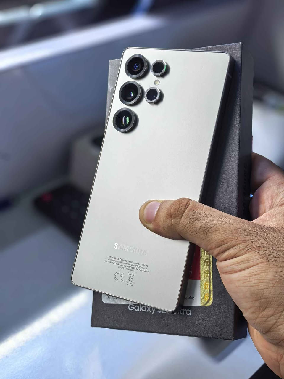 يارزاق
متاح سامسونج S25 ultra
ذاكره 256/12
 نظافه 100٪
السعر 1150
غير متواجد عل ماسنجر اتصل او واتساب
 *********** اتصال
*********** واتساب 
 مكاني محاويل يتوفر توصيل جميع المحافظات الهندية, كربلاء
