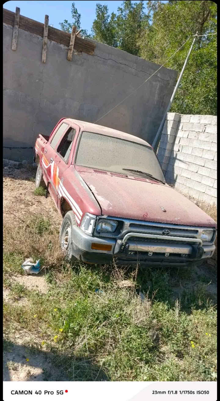 السلام عليكم بيكبات ادوات مال مزاد مكفولات الحمره مكفوله مكينه وگير شغاله عوزها بس باتري وتايراتها كاعده والبيضه ابيعها كوم حديد ثنيناتهن موديل 94 اي استفسار الإتصال على الرقم ***********
