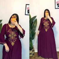 دشداشه نسائي • كشمير ايطالي • مقاسات 2XL-5XL