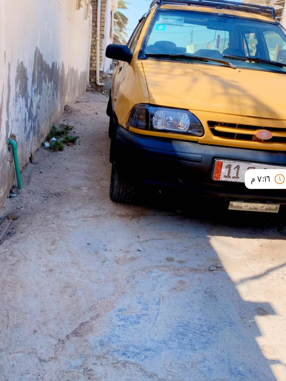 سلام عليكم 
سايبه موديل 11البيع 
سياره كير مكينه شواصي كله مكفولات 
صدر امامي خلفي وحددايه جديده 
مناقصها شي سياره كبل الشارع كهربائيتها كلها شغاله 
سعرها 25$ وبيها مجال 
عنواني بغداد رقمي ***********
بي وتساب مصفره هيه وغرامات جهازه
