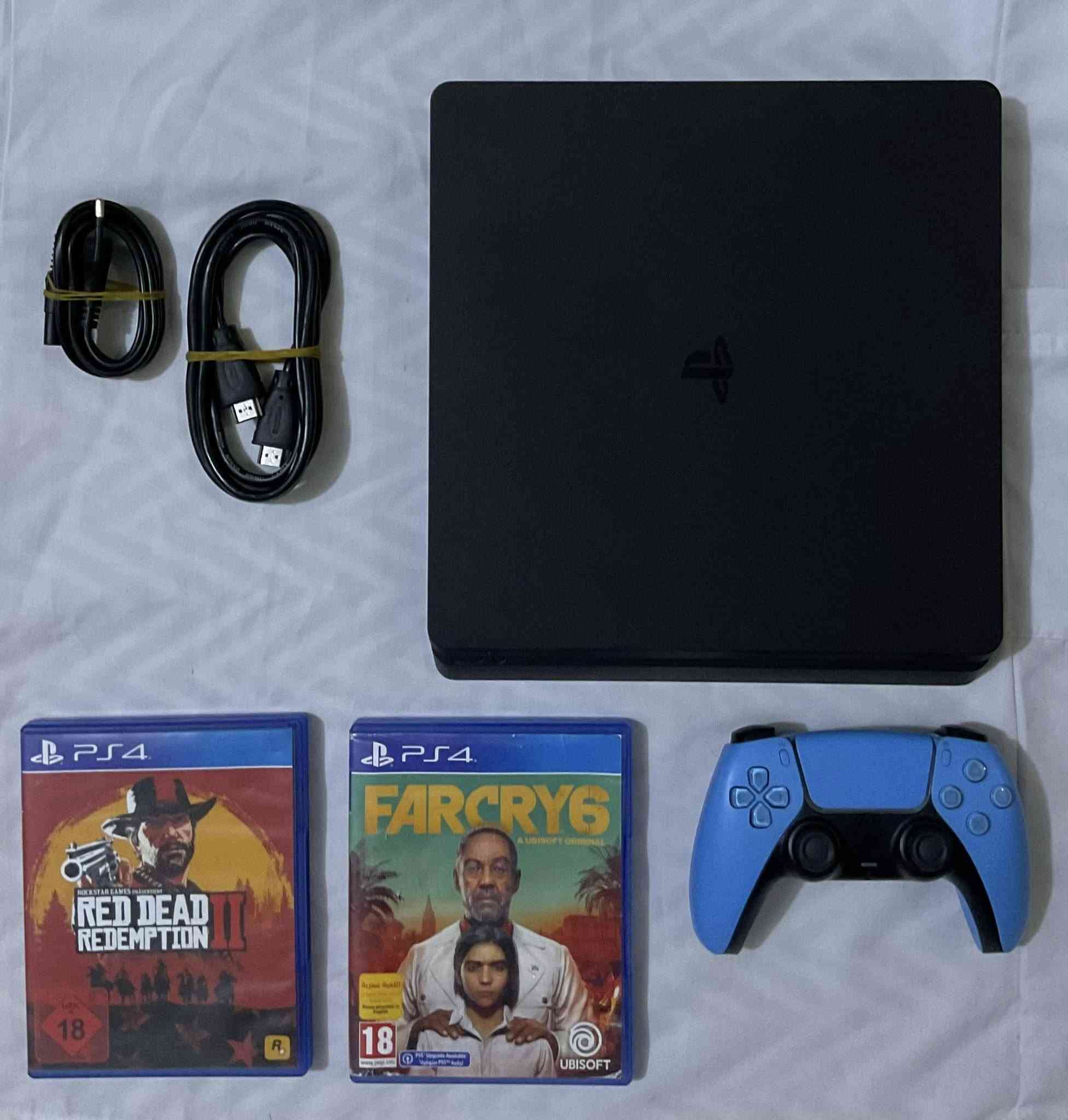 بلايستيشن 4 سلم نظيف جدًا 
شغال 100% بدون أي مشاكل
وياه يده (بديل) ستايل PS5 🎮
وياه لعبتين: Red Dead Redemption 2 + Far Cry 6
استخدام خفيف ومجرب
جاهز للفحص بأي وقت
السعر: 300 ألف قابل للتفاوض (الشراي فقط)
استفسار ***********
