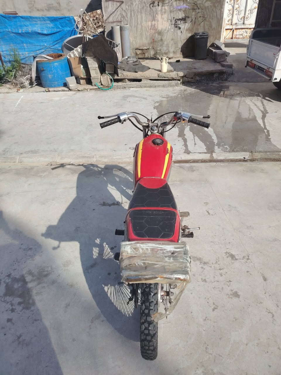 سلام عليكم دراجه للبيع او مراوس ويل جديد صالنصه جديد تايرات جديد رقم هاتف ***********
