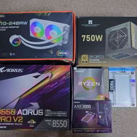مذربورد B550 • معالج R7 5700X • رام 32GB