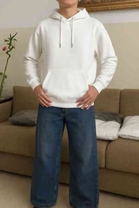 تخفيضض🔥🔥  هودي ساده خامه قطن مبطن 3 خياط ثخين درجه اولى الالوان اسود -...