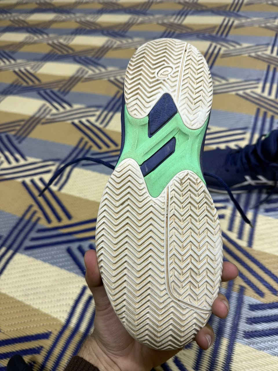 حذا مخصص للتنس والبادل فقط
ASICS GEL-GAME 9 - All court tennisskor
مستخدم نظافتة 80‎%‎
قياس 43 ويلبس 42
سعرة 40 مع التوصيل


**إذا كنت صاحب هذا الإعلان وتريد حذفه لأي سبب، رجاءا أرسل رسالة إلى الدعم الفني**