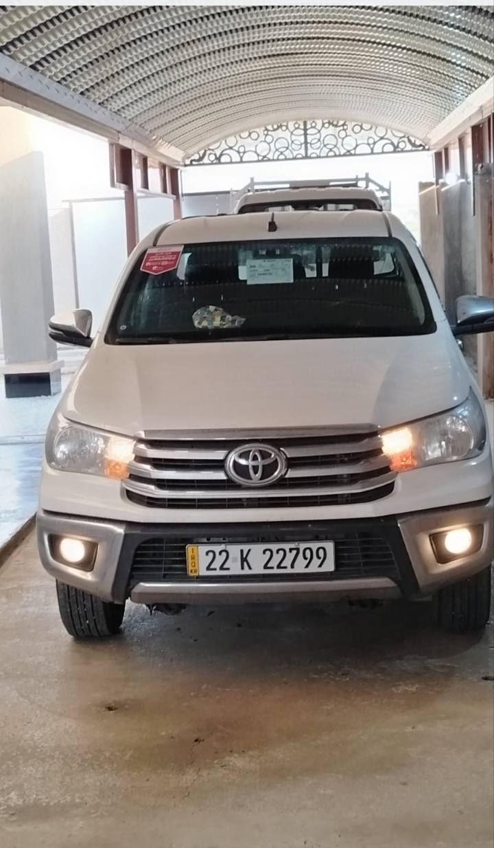 السلام عليكم ورحمة الله وبركاته
للبيع تيوتا هيلوكس موديل 2025 ماشيه 12الف كفالة عامة شركة ساز وضمان شركة تحويل مباشر رقم اربيل سياره جدا نضيفه واحد على واحد مال جناي الشري يتفضل خاص او الاتصال ***********
